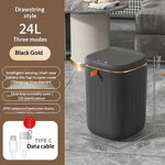 Smart Trash Can With Lid For Bedroom And Living Room Kitchen Storage Box Trash Can Induction Small Car Box Automatic Smart Dustbin Smart Trash Bin