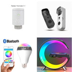New Intelligent G Shaped LED Lamp Bluetooth Speake Wireless Charger Atmosphere Lamp App Control For Bedroom Home Decor